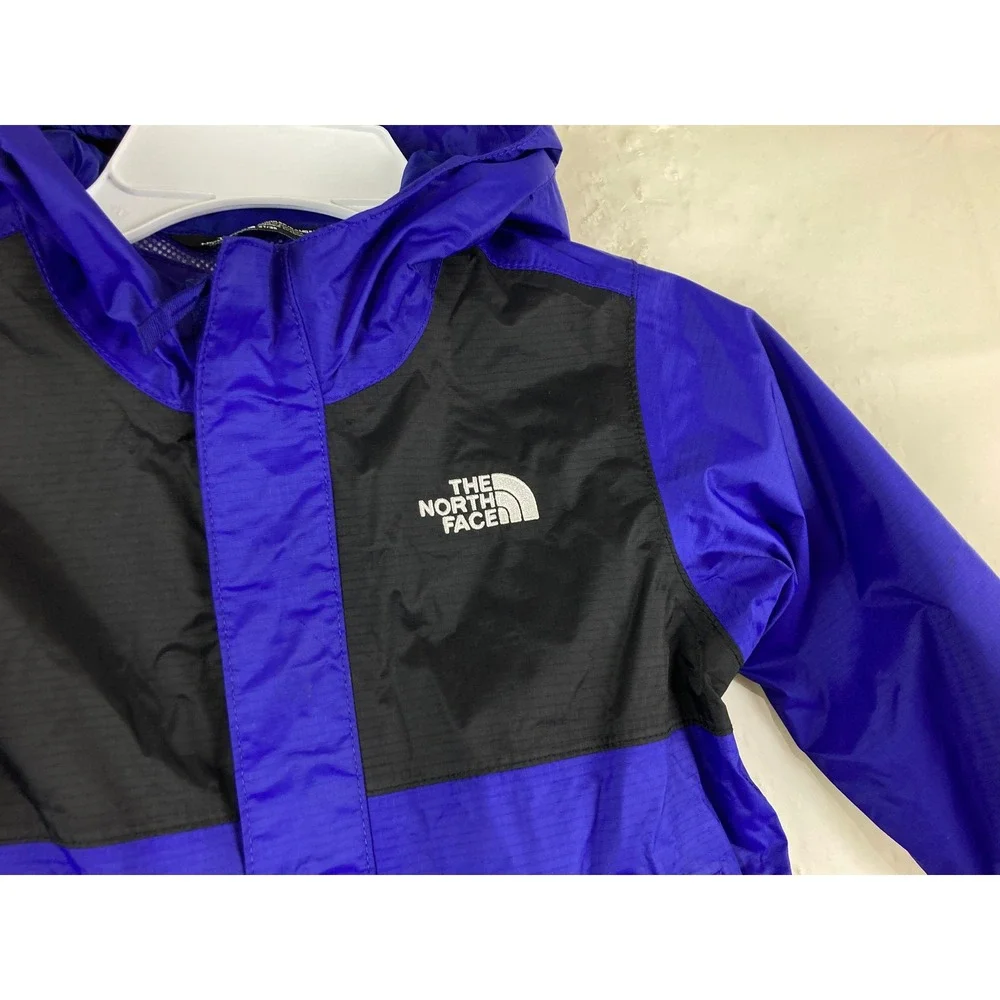 The North Face Rain Jacket Toddler Girl Boy 3T Purple DryVent Hooded Windbreaker